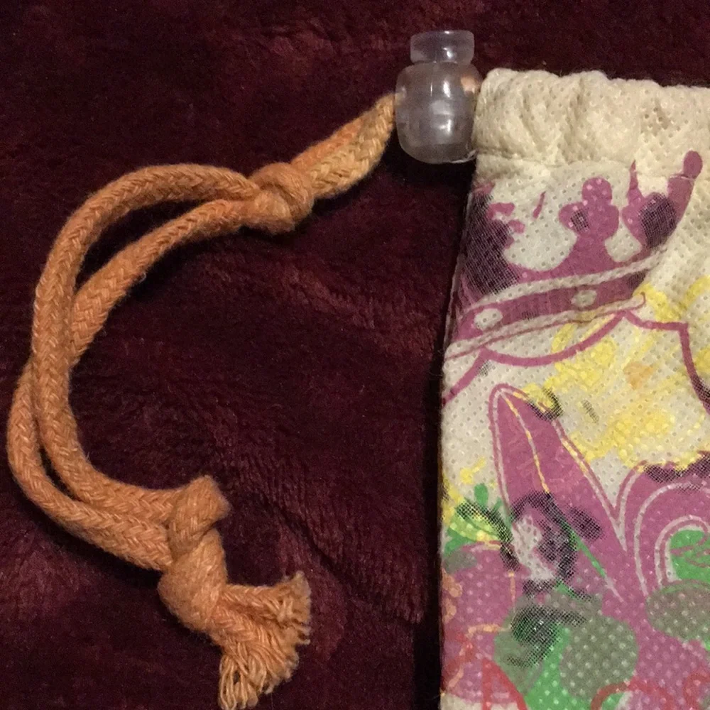 DUST BAG Fleur de lis  13” inches high and 7”inches across wide